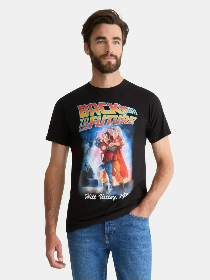 Back To The Future Men's & Big Men's Graphic Tee Shirt, Sizes S - 3XL | Walmart (US)
