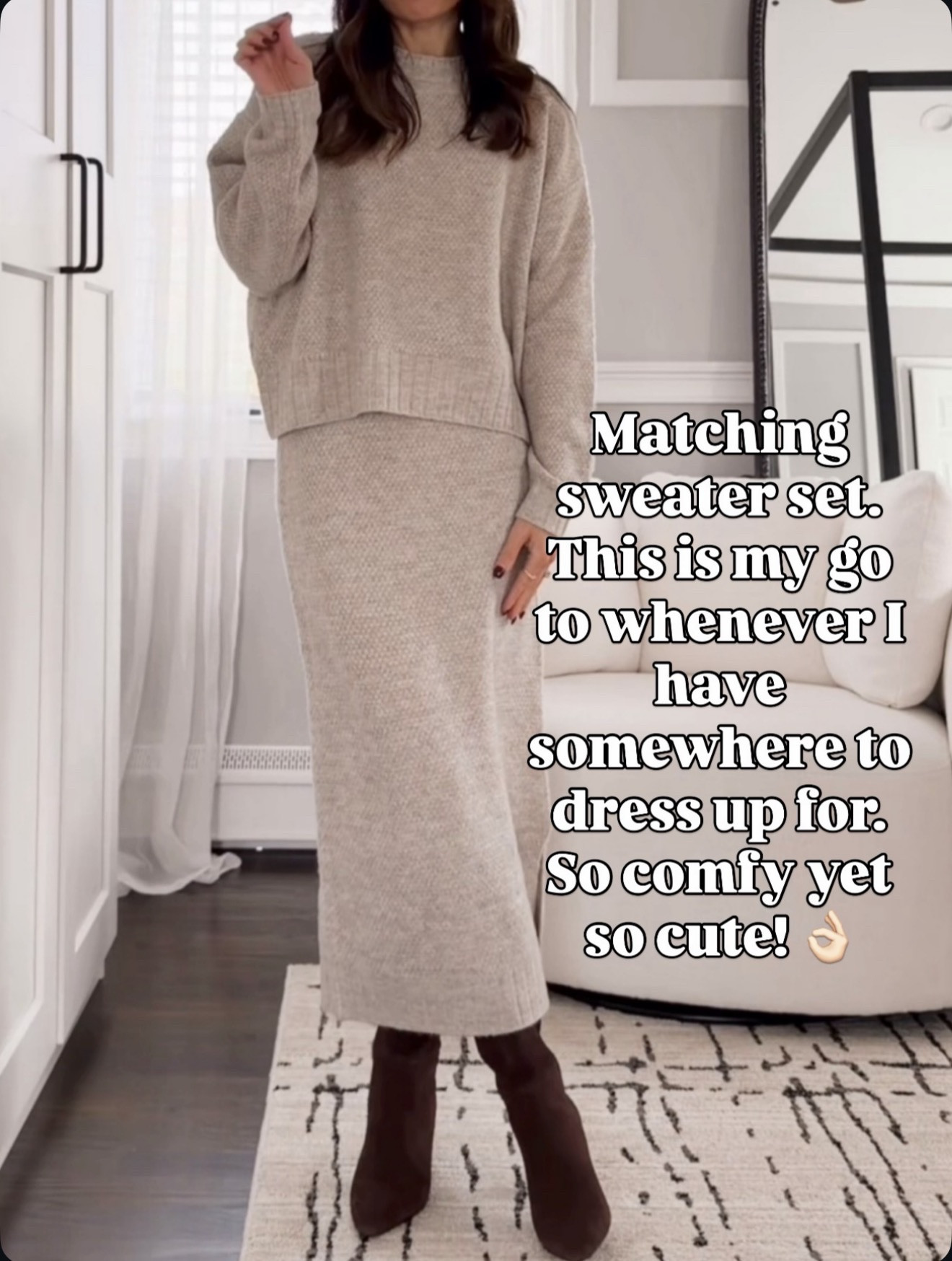 My go-to when I need to look put together but still feel cozy 🤍 🔗⬇️

#LTKOver40 #LTKGiftGuide #LTKHoliday