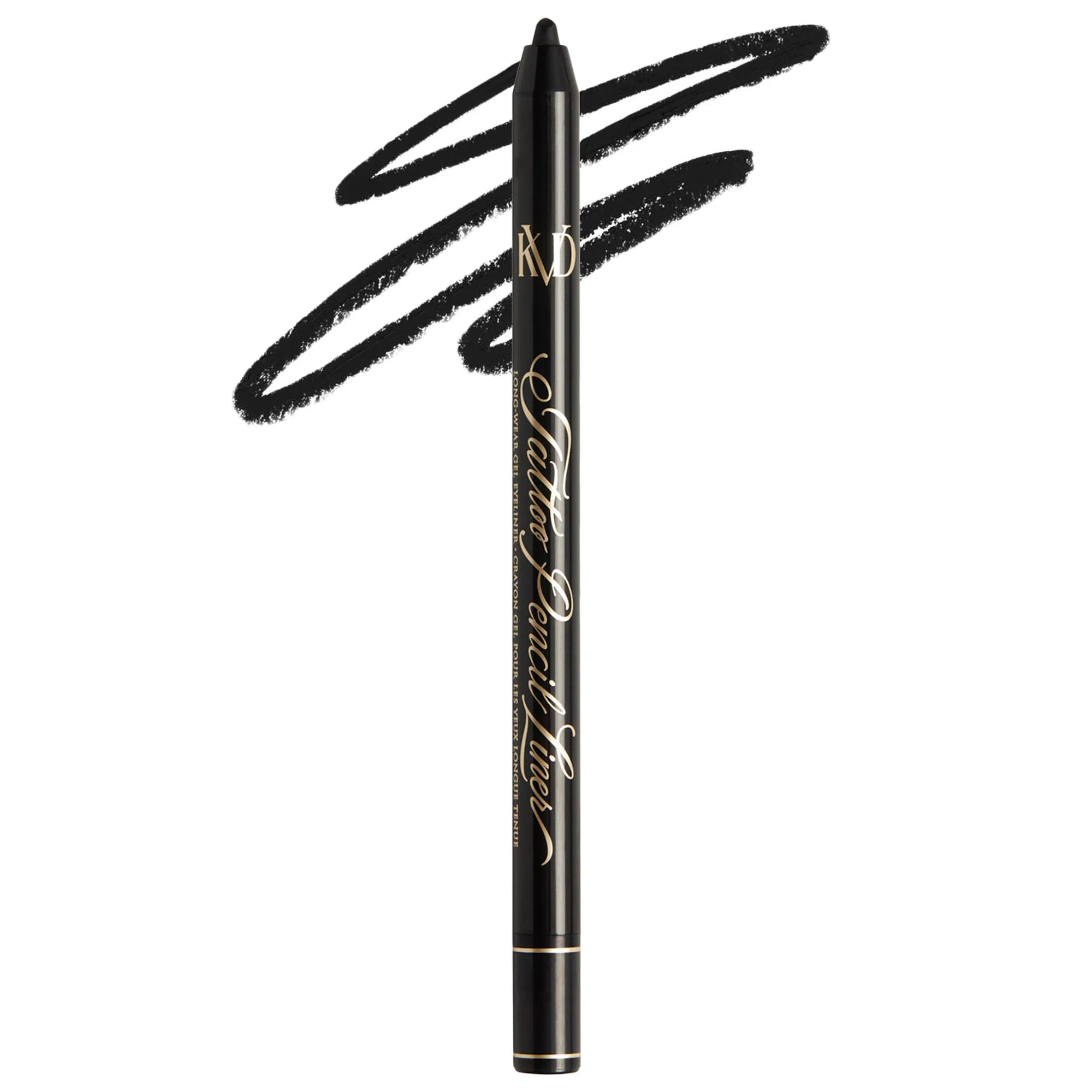 KVD Beauty Tattoo Pencil Liner Waterproof Long-Wear Gel Eyeliner Trooper Black .0176 oz / .5 g | Sephora (US)