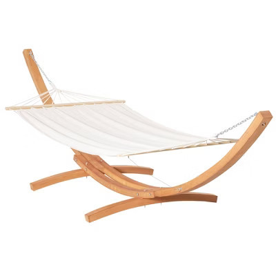 Extra Large Freestanding Cotton Hammock with Solid Wood Stand 330 lb Capacity Boho Chic Style | Target