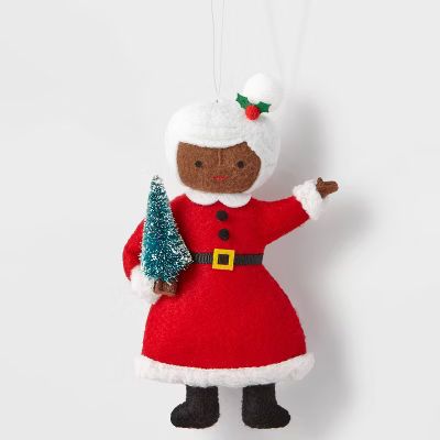 Fabric Mrs. Clause with Tree Christmas Tree Ornament - Wondershop™ | Target