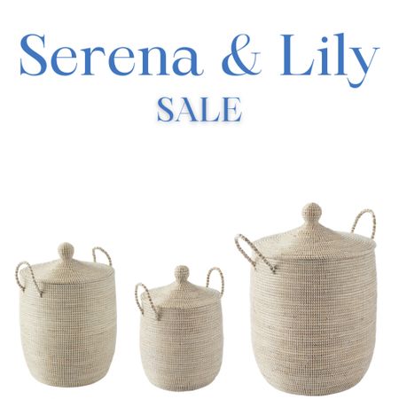 SALE! The best baskets for toys or blankets or just looking pretty! #toystorage #serena&lily

#LTKhome #LTKsalealert