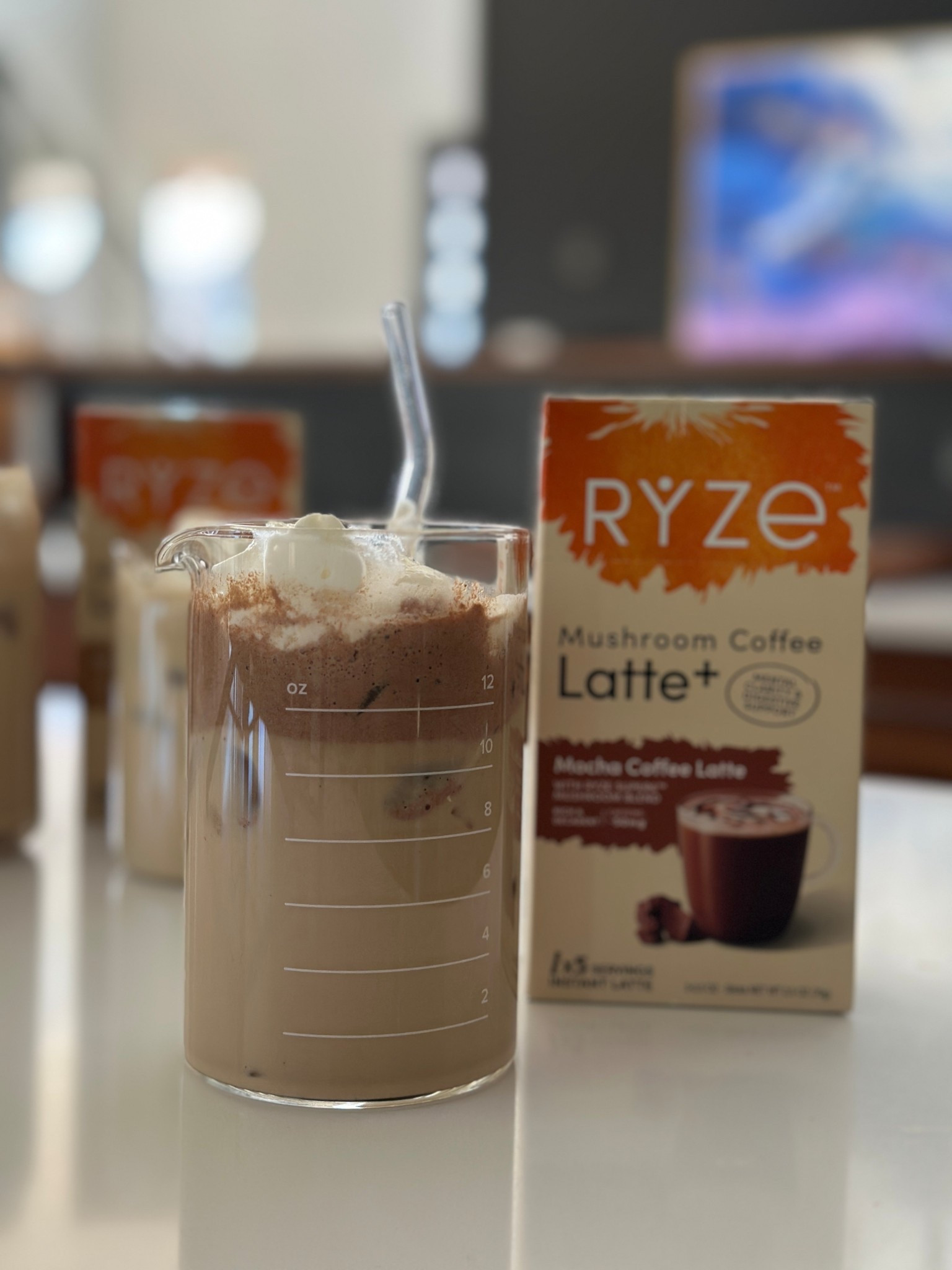 #ad @ryzesuperfoods has lattes that you can make anywhere! Just add a packet to cold or hot water, blend, and enjoy! Pick yours up at @target ! #RYZESuperfoods #RYZEPartner #RYZEatTarget #TargetPartner