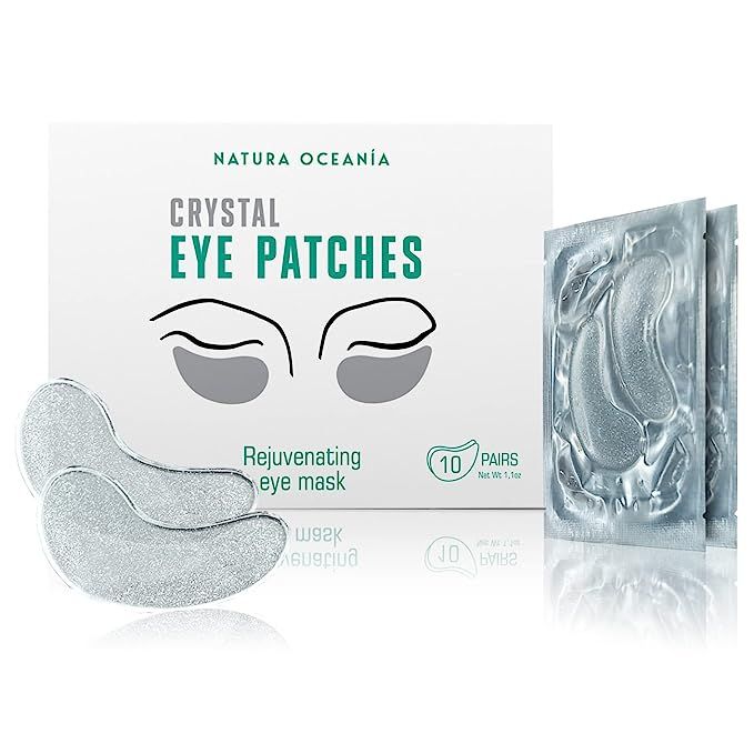 Natura Oceania Crystal Eye Patches, 10 Pair Pack – Rejuvenating Anti Aging Cooling Undereye Hyd... | Amazon (US)