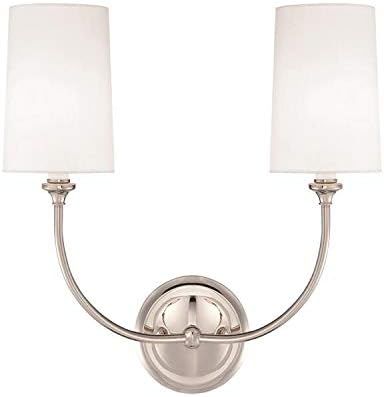 Libby Langdon's Sylvan 2 Light Polished Nickel Sconce - Wall Sconces Great for Reading, Accessori... | Amazon (US)