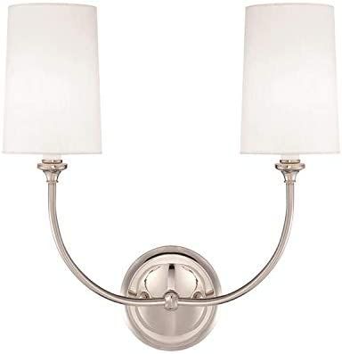Libby Langdon's Sylvan 2 Light Polished Nickel Sconce - Wall Sconces Great for Reading, Accessori... | Amazon (US)