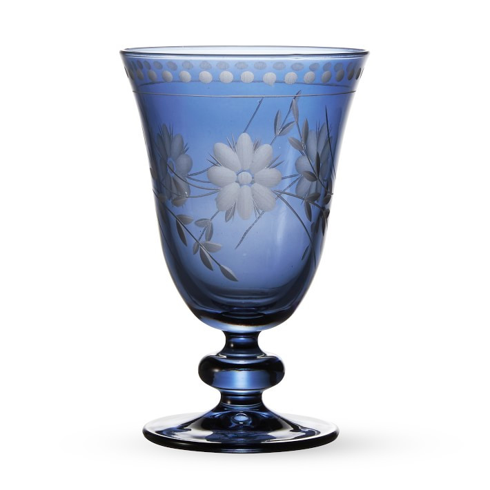 Vintage Etched Goblets | Williams-Sonoma