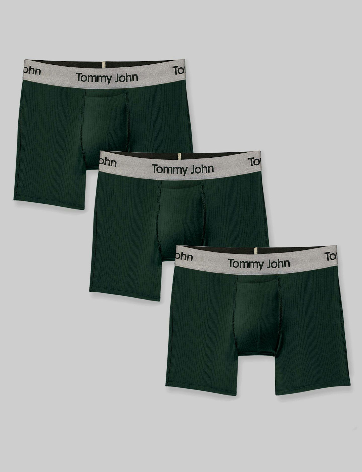 Second Skin Luxe Rib Mid-Length Boxer Brief 6" (3-Pack) | Tommy John