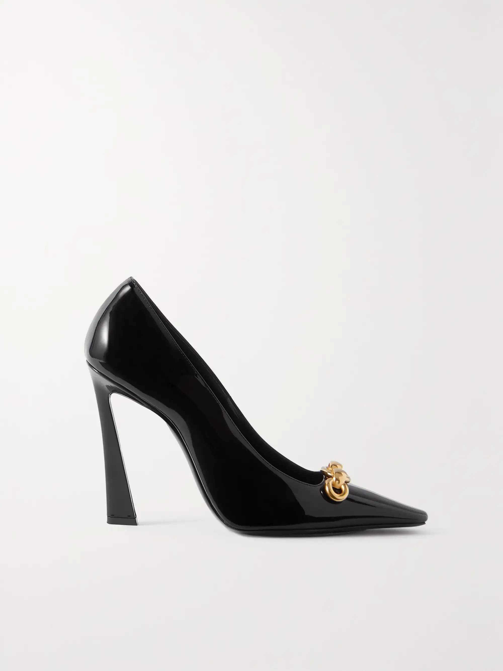 Blade embellished patent-leather pumps | NET-A-PORTER (US)