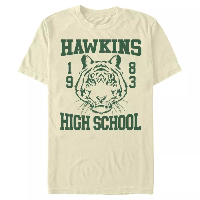 Men's Stranger Things Hawkins High School Tiger 1983 T-Shirt | Target