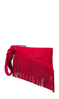 Isabel Marant Faro Clutch in Red from Revolve.com | Revolve Clothing (Global)