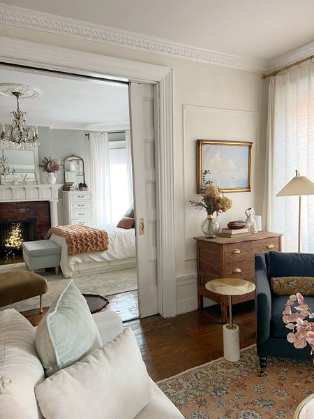 Living room & bedroom- throw pillows, blanket, accent chair, floor lamp, painting, dresser 

#LTKhome