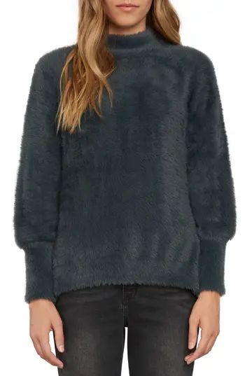 Women's Willow & Clay Fuzzy Mock Neck Sweater | Nordstrom