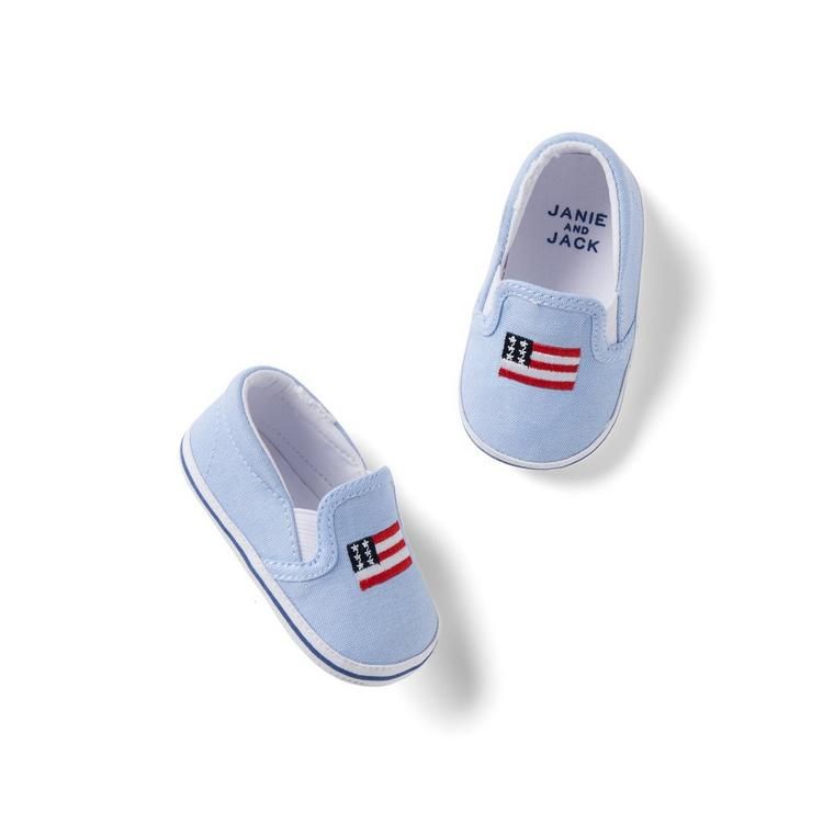 Baby Embroidered Flag Slip-On Sneaker | Janie and Jack