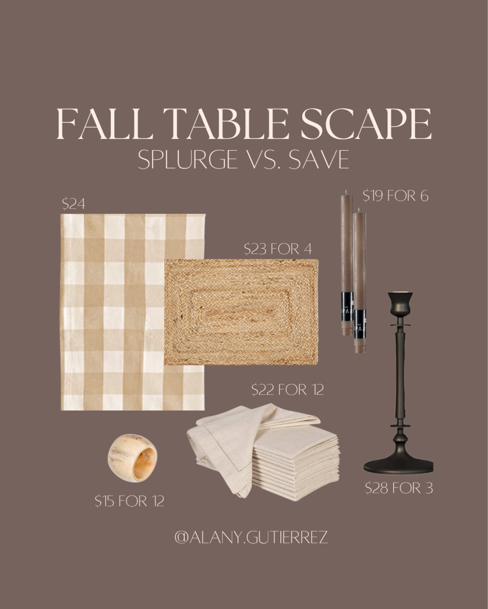 Another Studio McGee inspired fall tablescape 🍁 I’m loving the natural and classic tones of this! 

#LTKunder50 #LTKhome #LTKSeasonal