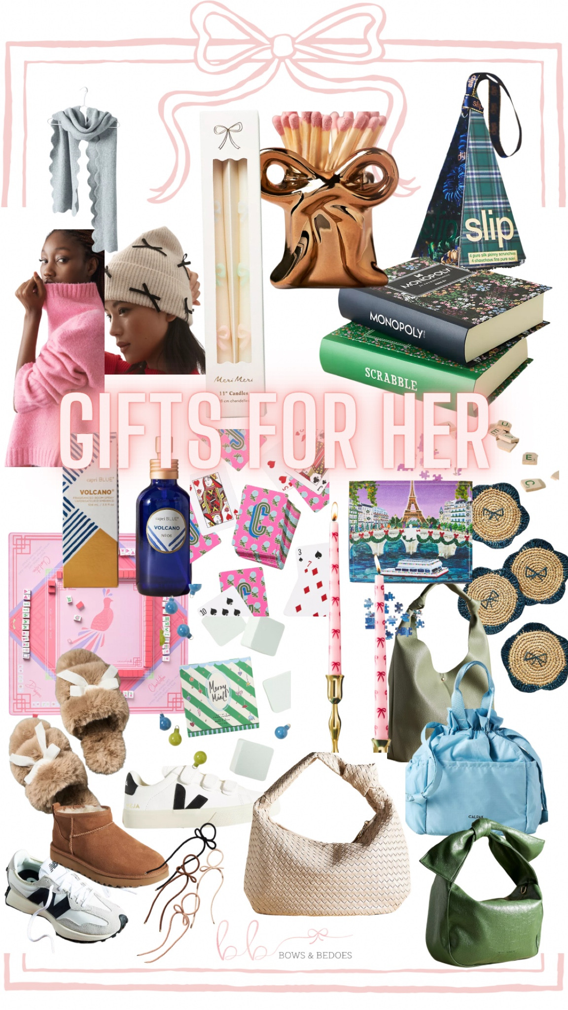 Gifts for Her, Bow lover gifts, girlfriend gifts, Sister gifts, friend gifts, teen gifts, college girl gifts, mom gifts. Anthro style, Anthro gifts 

#LTKShoeCrush #LTKItBag #LTKGiftGuide