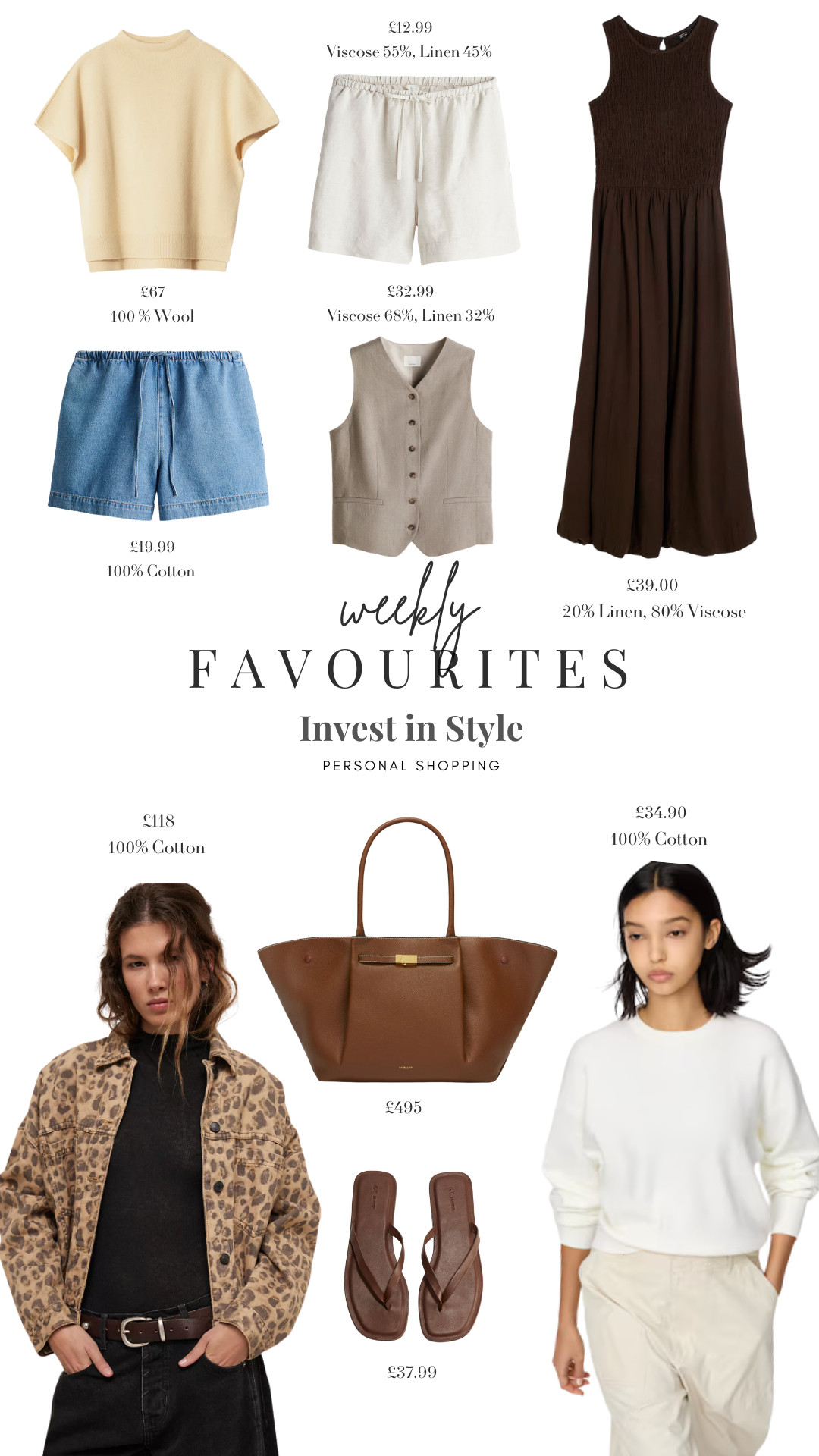 Top Picks that you have been loving this week! 

Weekly Favourites, Summer Outfit Inspiration, Summer Style, Spring Knitwear, Holiday Inspiration, Spring Knitwear, Summer Dress, Drawstring Shorts, Demellier Bag, Spring Jacket, Waistcoat 

 

#LTKuk #LTKspring #LTKsummer