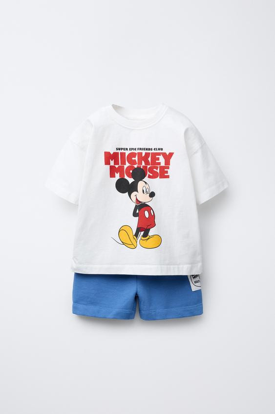 MICKEY MOUSE © T-SHIRT AND SHORTS SET | Zara US