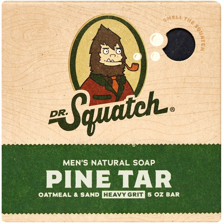 Dr. Squatch Pine Tar Natural Bar Soap for Men, 5 oz | Walmart (US)