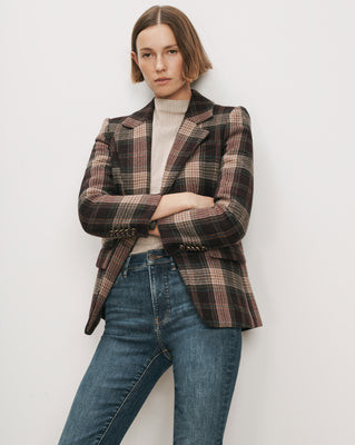 Cloverfield Plaid Dickey Jacket | Veronica Beard