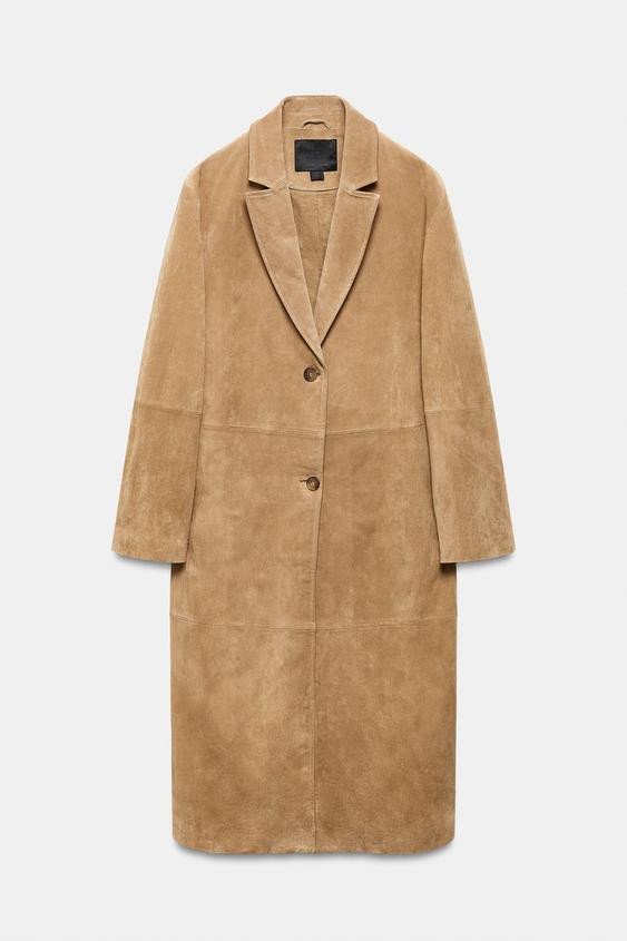SUEDE LEATHER COAT ZW COLLECTION LIMITED EDITION | Zara US