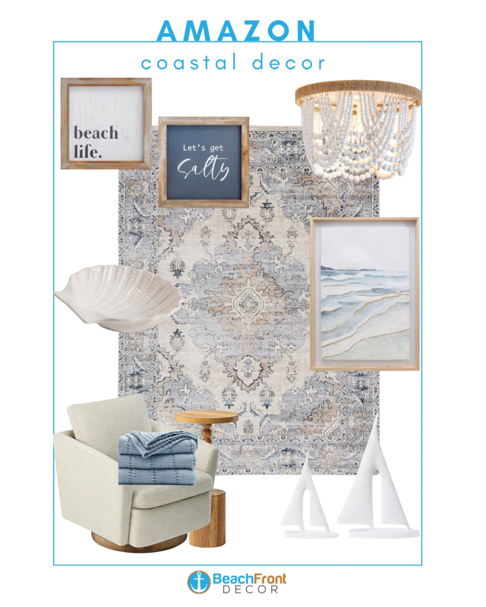 Coastal style finds from Amazon 🤍

#LTKhome