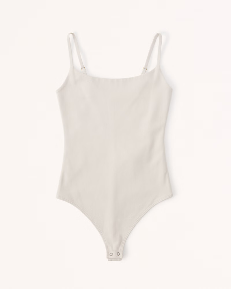 Cotton Seamless Fabric Cami Bodysuit | Abercrombie & Fitch (US)