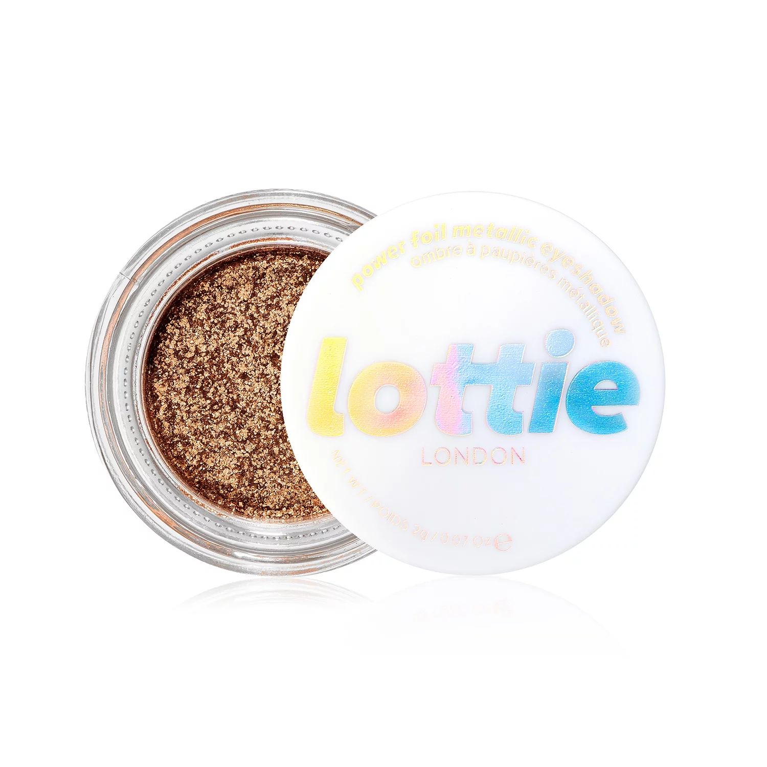 Lottie London Power Foil, 100% Vegan Metallic Eyeshadow Pot, Golden Hour, 2g | Walmart (US)