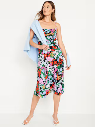 Fit & Flare Cami Midi Dress | Old Navy (US)