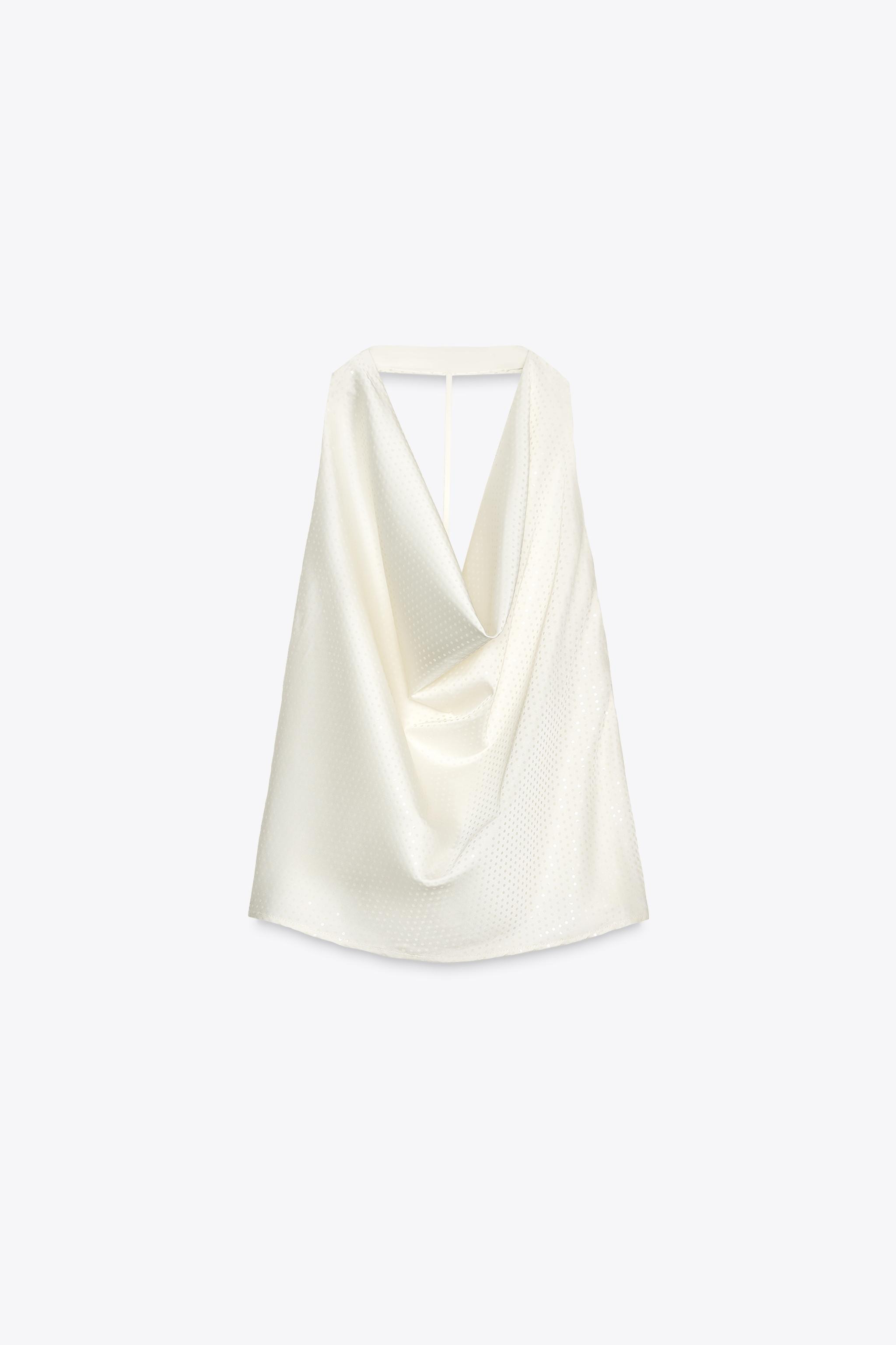 SPARKLY HALTER TOP | Zara UK