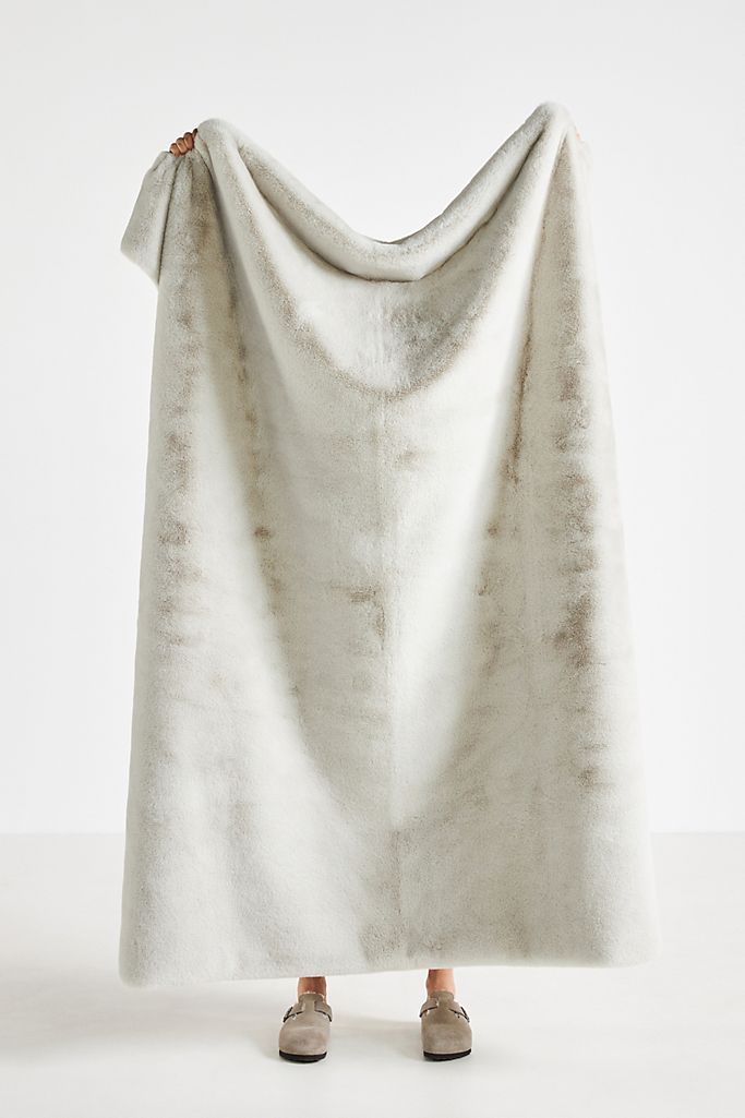 Sophie Faux Fur Throw Blanket | Anthropologie (US)