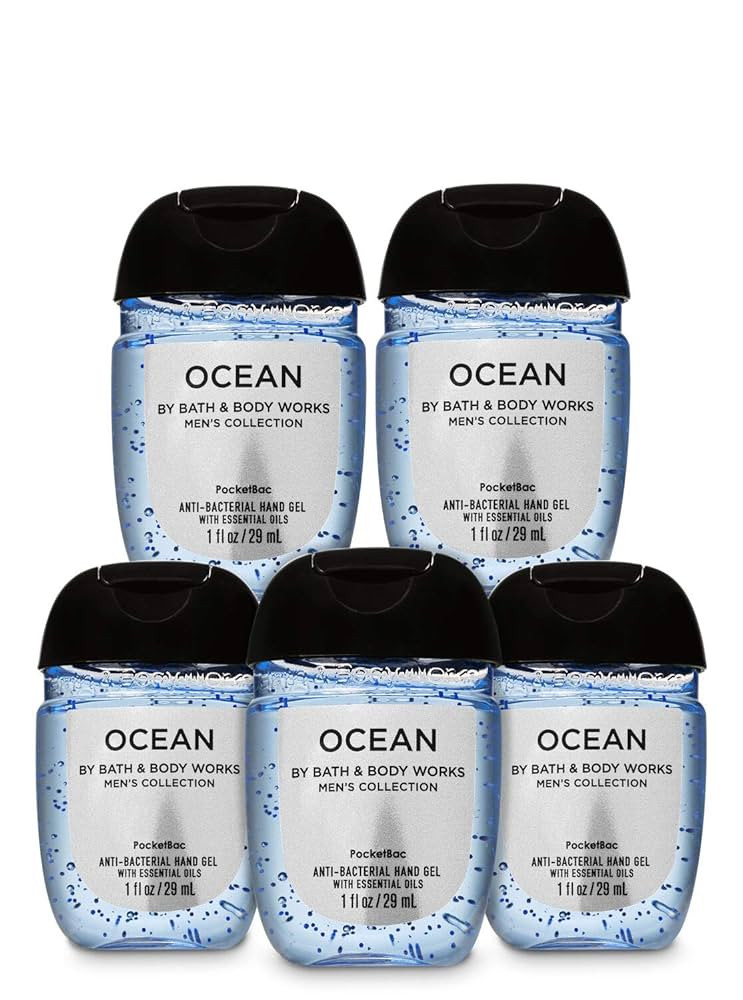 Bath & Body Works PocketBac Hand Sanitizer Gel Ocean For Men 5pc Bundle | Amazon (US)