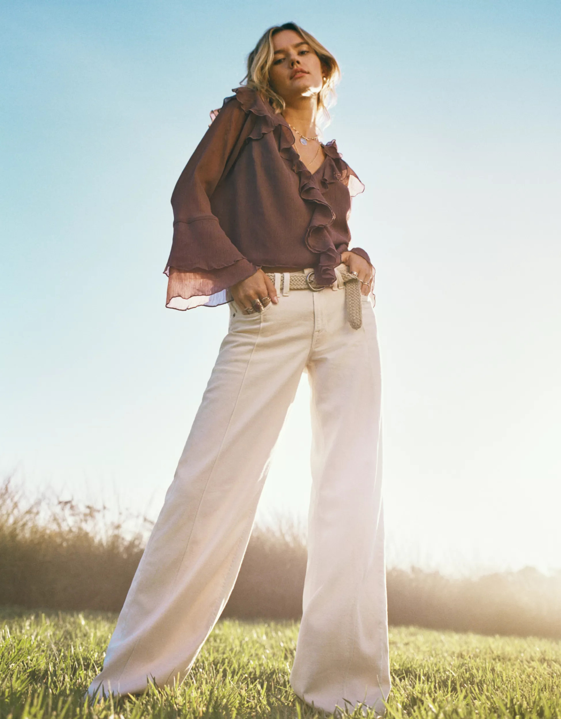 AE Dreamy Drape Stretch Low-Rise Baggy Wide-Leg Pant | American Eagle Outfitters (US & CA)