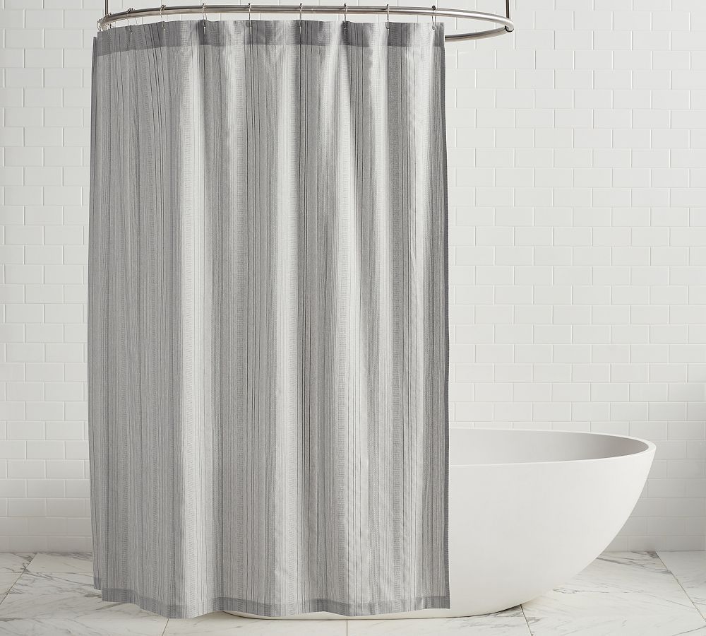 Sonoma Textured Striped Shower Curtain | Pottery Barn (US)