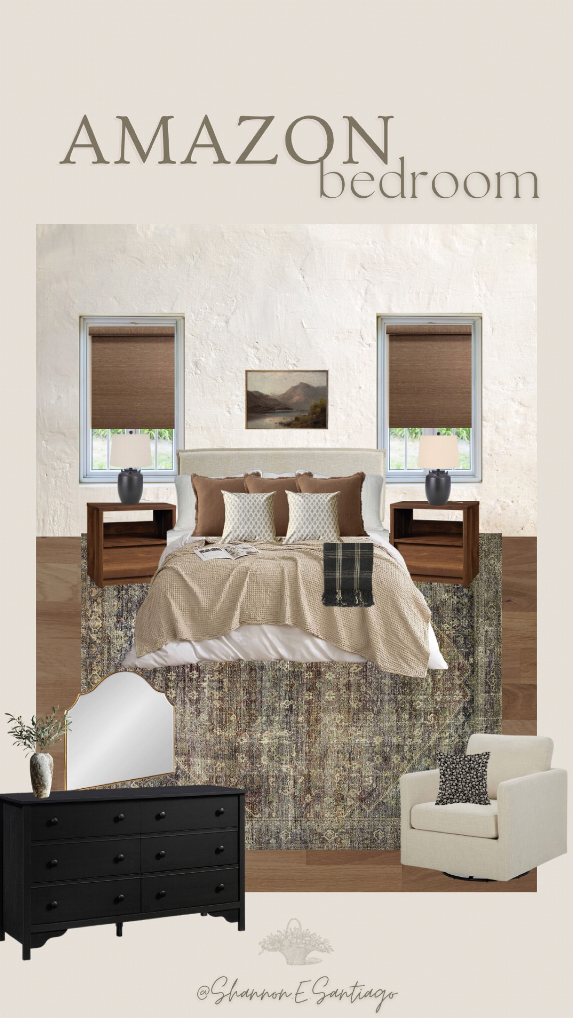 Amazon budget bedroom, amber interiors style, modern vintage style, budget decor, Amazon finds, bedroom moodboard, Amazon bedroom, rustic style, moody vintage, moody cottage, modern rustic, 

#LTKunder100 #LTKsalealert #LTKhome