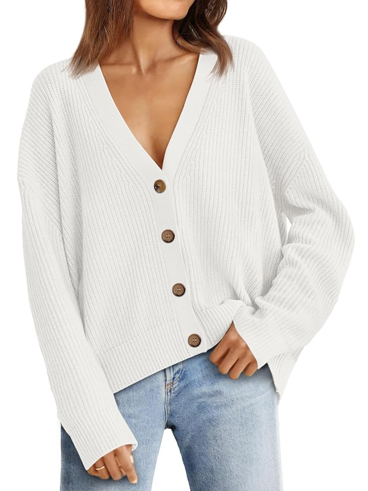 LILLUSORY Cardigan Sweaters for Women 2025 Fall Fashion Oversized Lightweight Sweater Knit Work C... | Amazon (US)