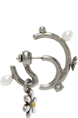 Silver Flower Earring | SSENSE