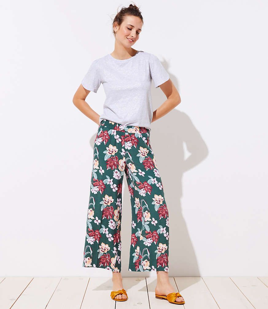 Tropical Fluid Pants | LOFT