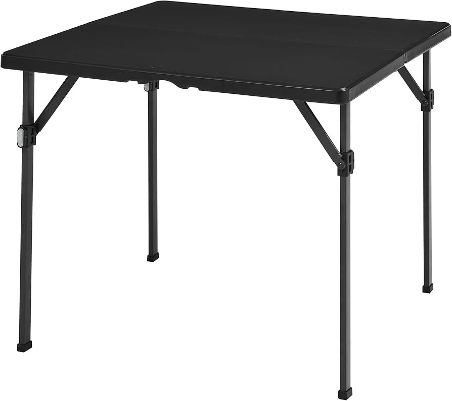Amazon Basics 34 inch Dining Table, Black, 33.9 x 29.1 x 33.9 inch, Square | Amazon (US)