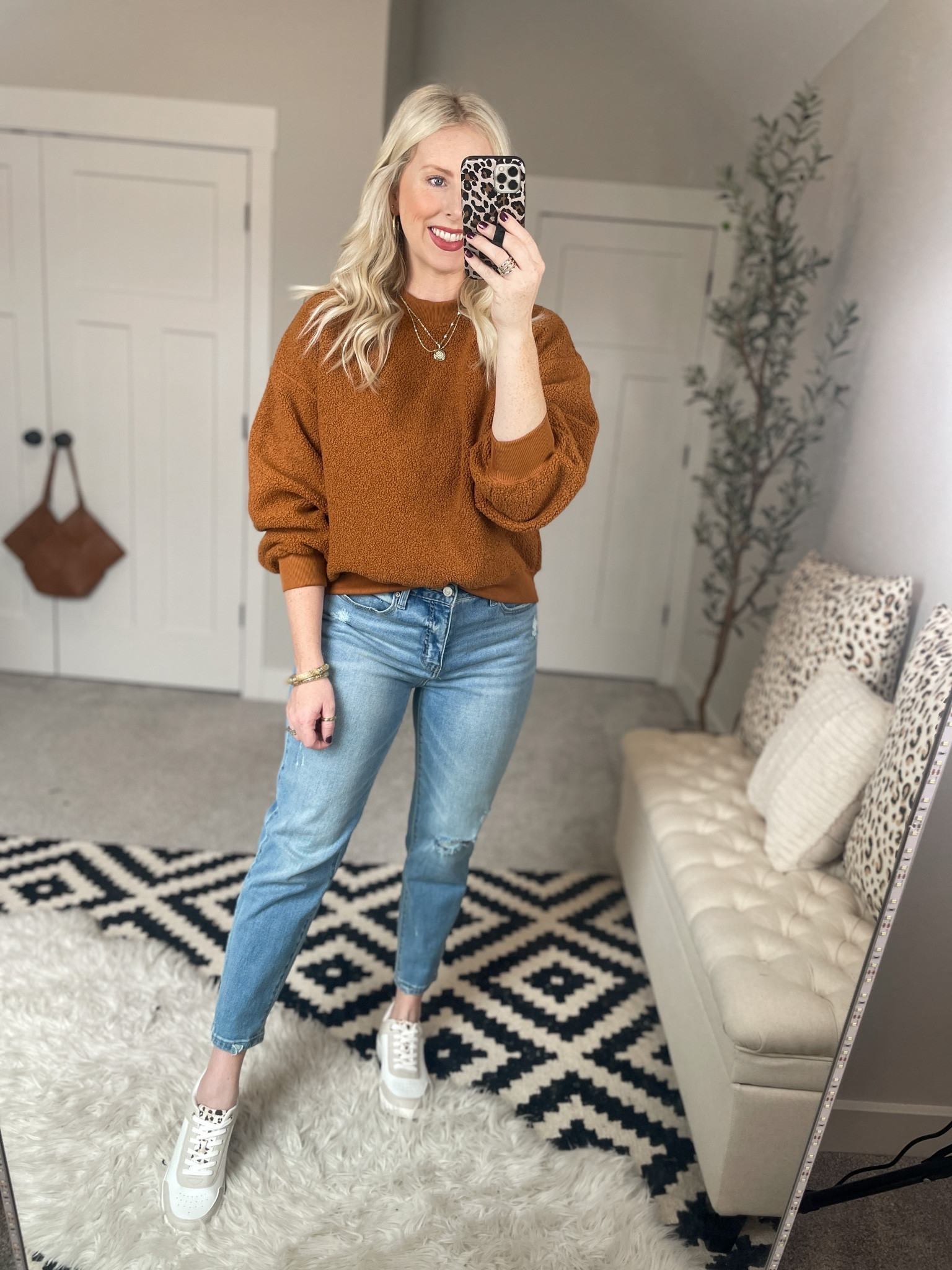 Weekend Walmart wins try on 
Sherpa sweatshirt- medium 

#LTKunder50 #LTKSeasonal #LTKshoecrush