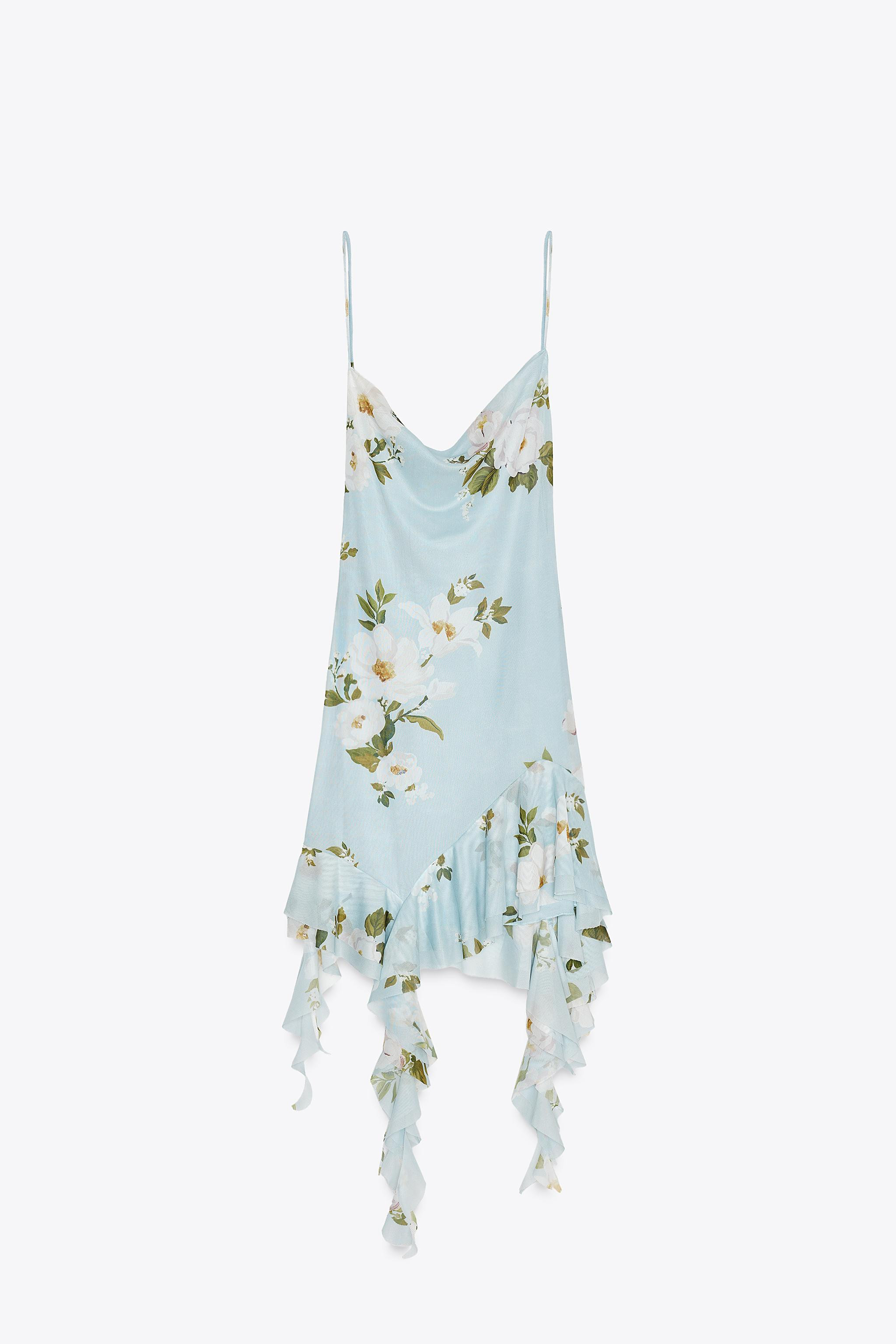 SHORT TULLE DRESS WITH PRINT | Zara UK