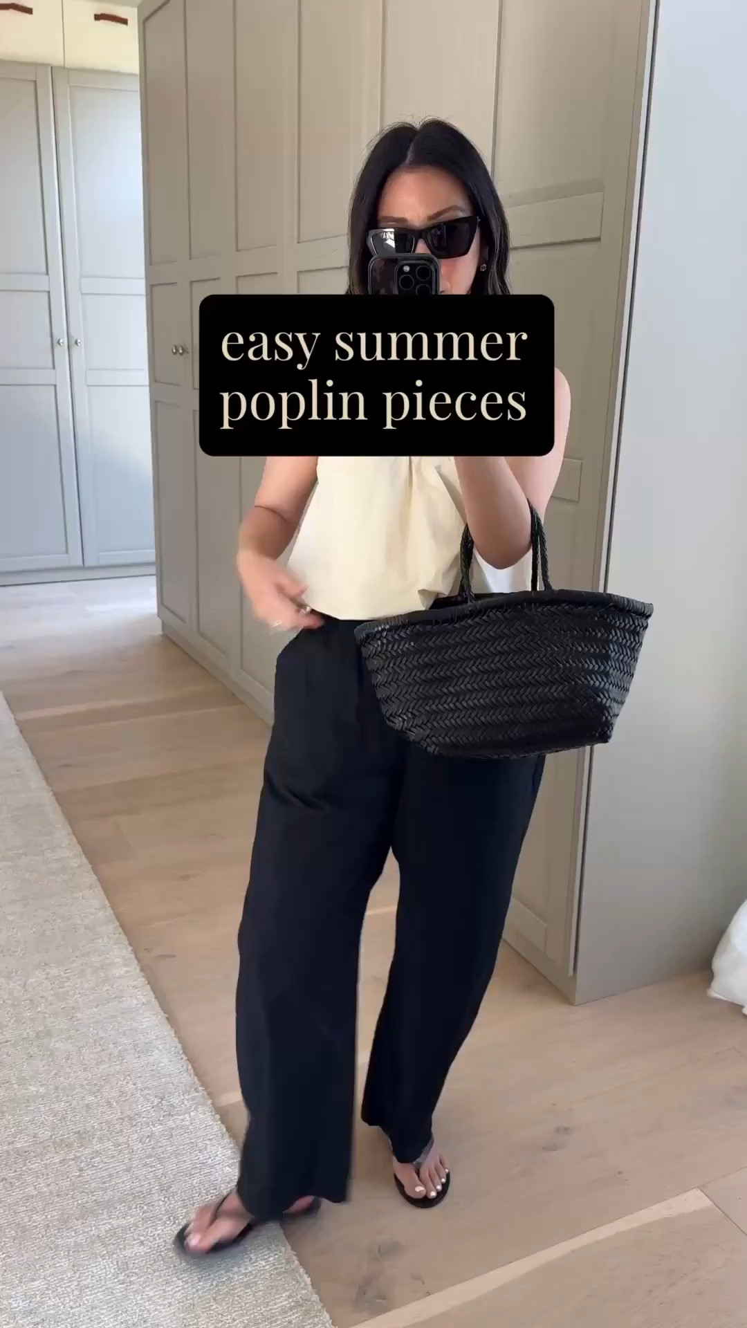 Easy poplin pieces for summer

Zara top small
Pistola pants xs - old
Black Suede Studio sandals 35
Dragon Diffusion triple jump small
YSL Sunglasses
Dorsey James necklace 15”
Dorsey Maxwell earrings medium

Summer outfits, petite style, summer style

#LTKmomlife #LTKootd #LTKPetite