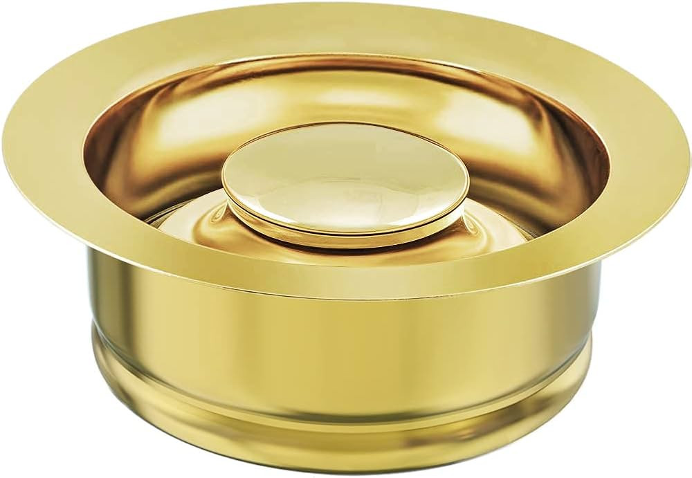 Kitchen Sink Flange Stopper Gold - Universal Garbage Disposal Flange for Fit 3-1/2 Inch Standard ... | Amazon (US)