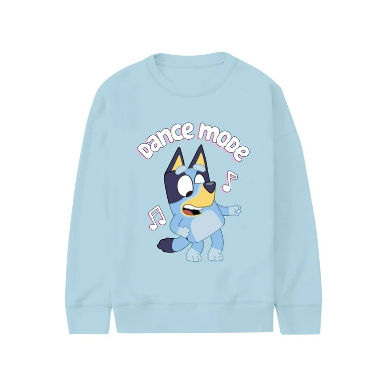 Bluey Dance Mode, Girls Apparel Graphic Long Sleeve Sweatshirt, Sizes 4-16 | Walmart (US)