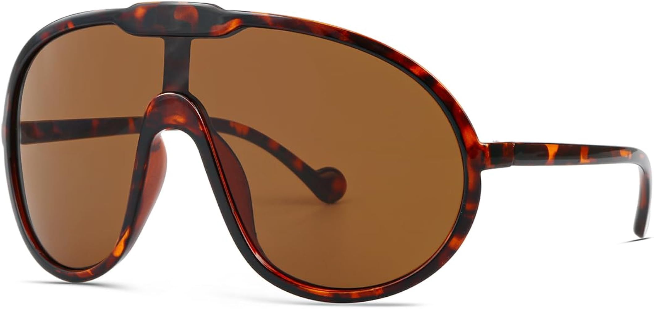 GFUIARA Trendy Oversized Sunglasses for Women Men Fashion Shield Aviator Sun Glasses UV400 Protectio | Amazon (US)