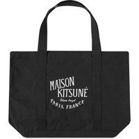 Maison Kitsuné Palais Royal Shopping Bag in Black | END. Clothing | End Clothing (US & RoW)