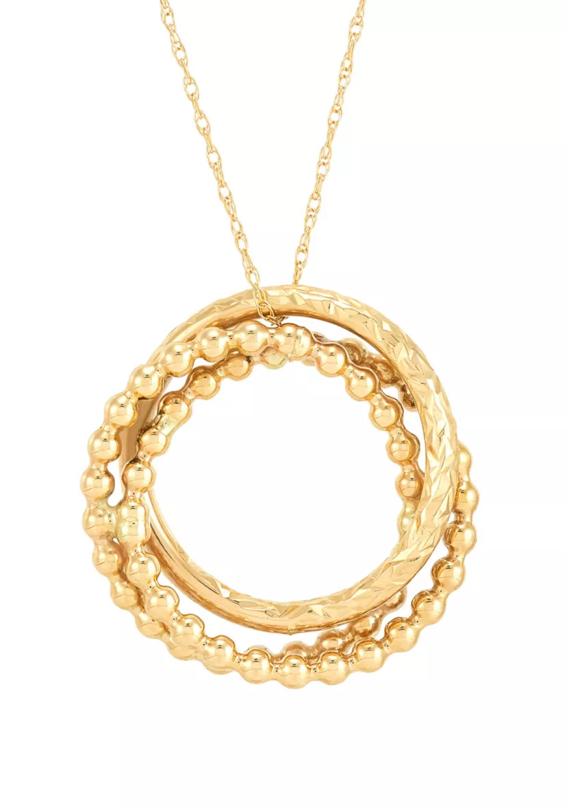 Love Knot Necklace in 10K Yellow Gold | Belk