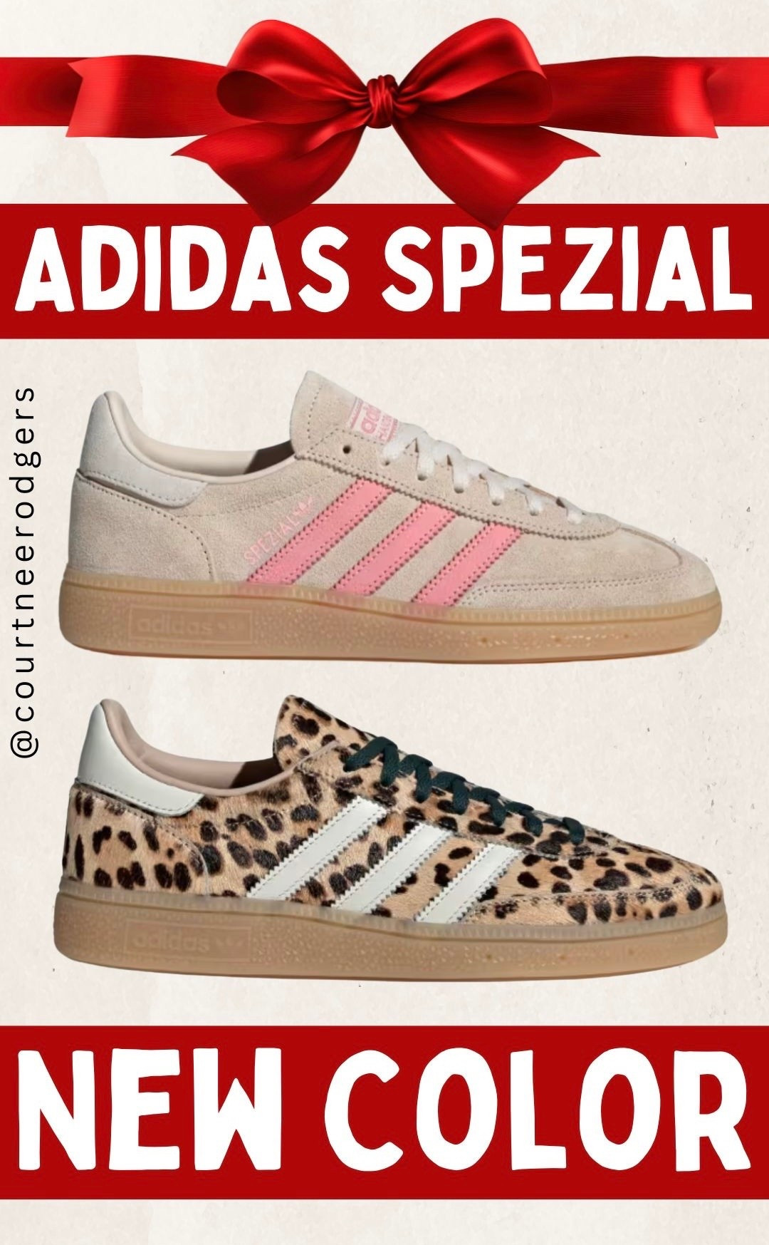Adidas Spezial in the most amazing leopard print + new PINK stripe! 🩷🐆 Size down one full size! I’m normally a size 7.5, but I wear a size 6.5 in this style! 

Adidas, Christmas gifts, teen gifts, leopard, pink sneakers, gifts for her 

#LTKPetite #LTKFindsUnder100 #LTKGiftGuide