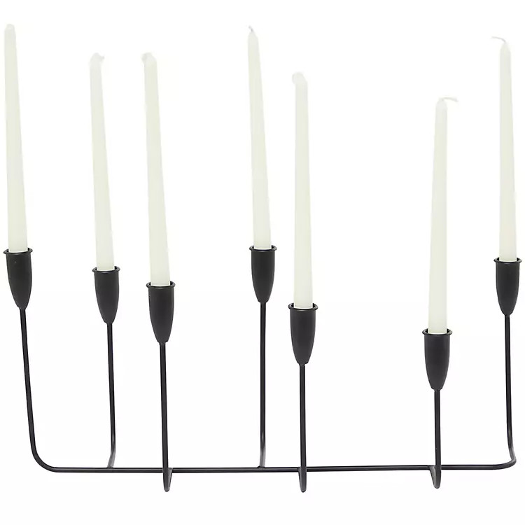 New! Black Metal Taper Candle Holder Runner | Kirkland's Home