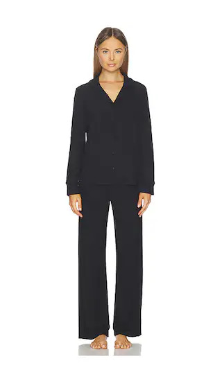 SKIMS Soft Lounge Sleep Set in Black. - size S | Revolve Clothing (Global)